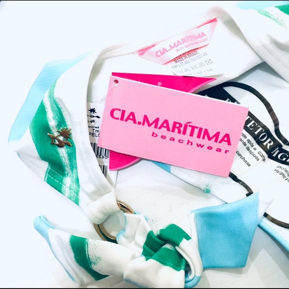 🌹HP🌹3pc NEW Sexy Triangle Bikini 3pc Set Turquoise Back & Side Tie - Picture 7 of 7